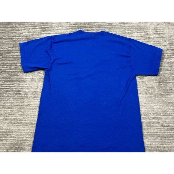 Vintage Fanning Island Shirt‎ Mens Medium Blue Short Sleeve Softeez Cotton - Picture 8 of 12